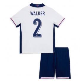 England Kyle Walker #2 Hemmakläder Barn EM 2024 Kortärmad (+ Korta byxor)